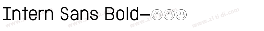 Intern Sans Bold字体转换 Intern Sans Bold字体转换